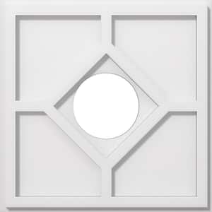 1 in. P X 5-1/2 in. C X 16 in. OD X 5 in. ID Embry Architectural Grade PVC Contemporary Ceiling Medallion