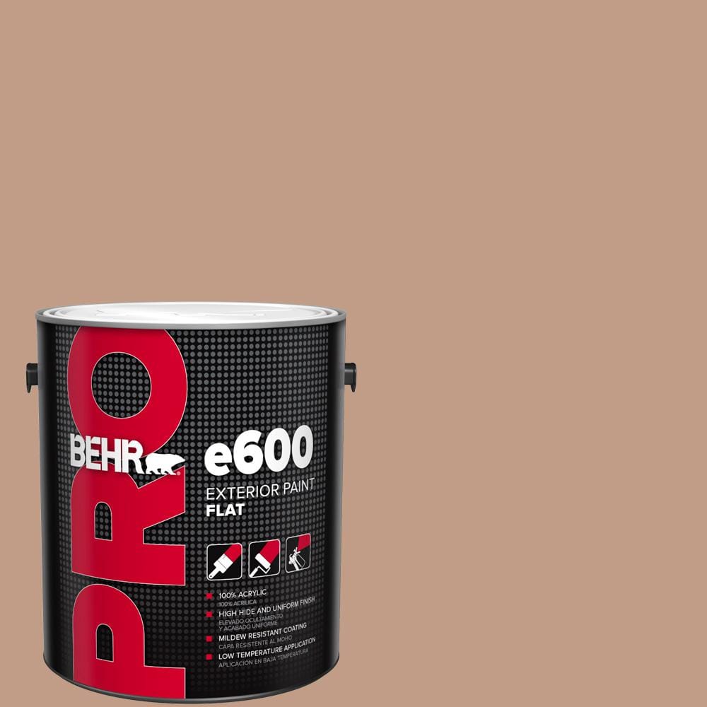 1 gal. #S200-4 Chestnut Bisque Flat Exterior Paint -  BEHR PRO, ZZ187847