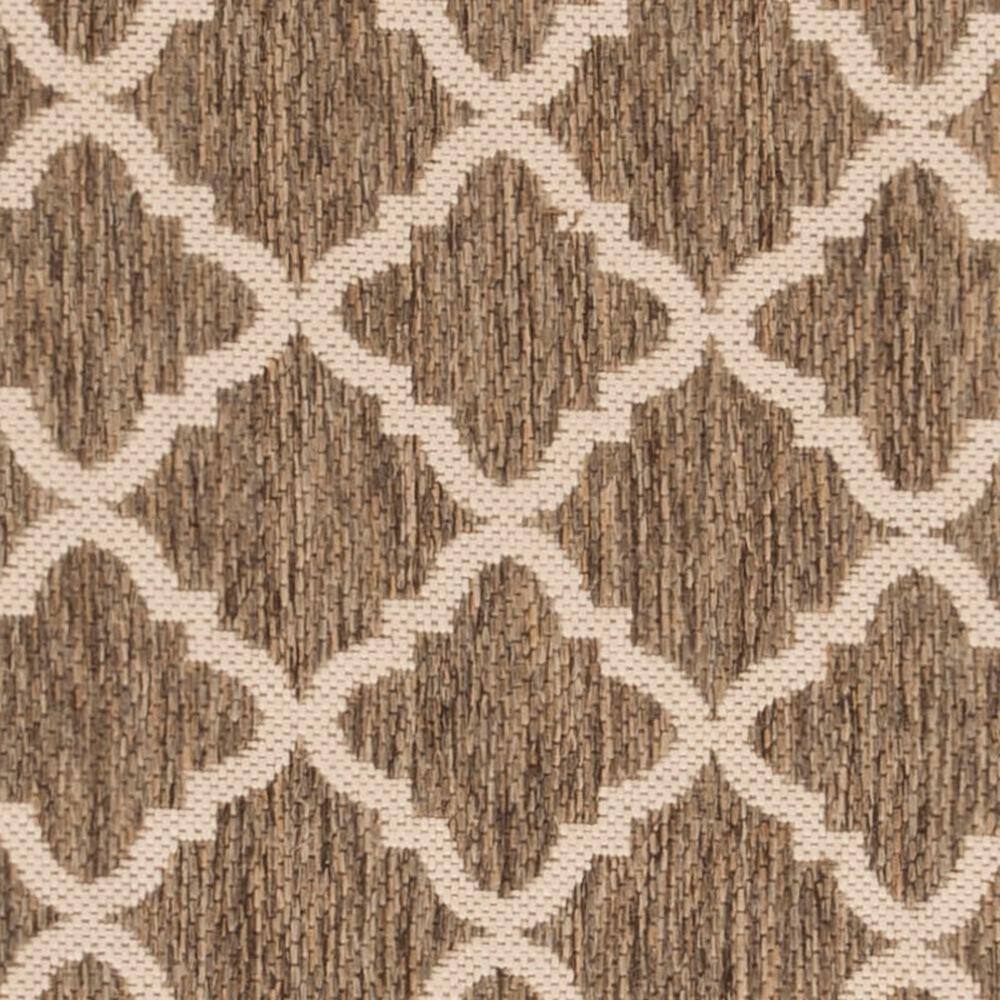 Coastal Charm Easy-Care Beige Synthetic 2' x 8' Runner Rug