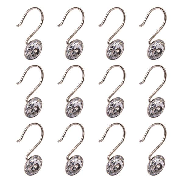 Utopia Alley Shower Curtain Hooks For, Clear Crystal Shower Curtain Hooks