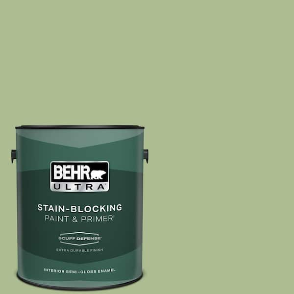 BEHR ULTRA 1 gal. #M370-4 Chervil Leaves Extra Durable Semi-Gloss Enamel Interior Paint & Primer