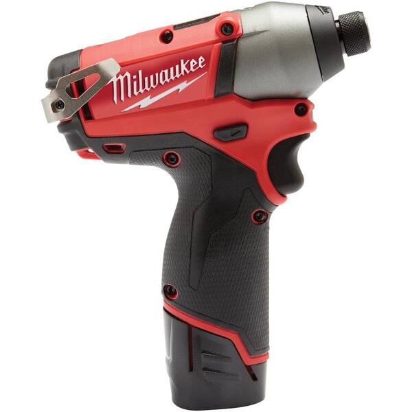 Milwaukee - M12 Fuel 12-Volt Lithium-Ion Brushless Cordless 1/4 in. Hex Impact Driver Kit with Free PACKOUT Case