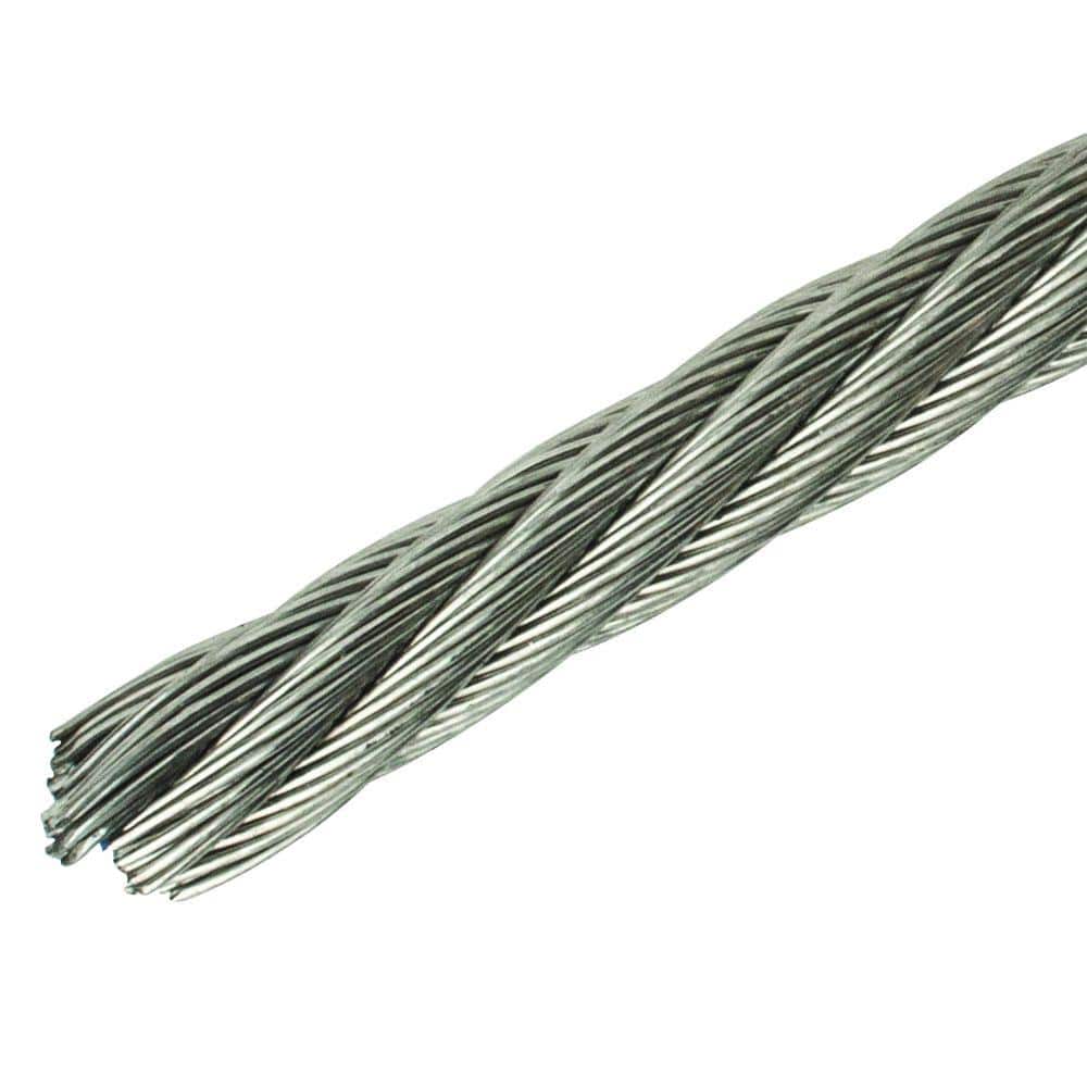 5/16 in. x 150 ft. Stainless Steel Uncoated Wire Rope price history on PriceWatchPro