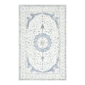 Leena Transitional Ivory 8 ft. x 10 ft. Hand Loomed Area Rug