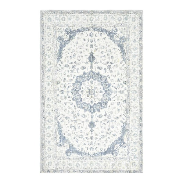 Solo Rugs Leena Transitional Ivory 8 ft. x 10 ft. Hand Loomed Area Rug