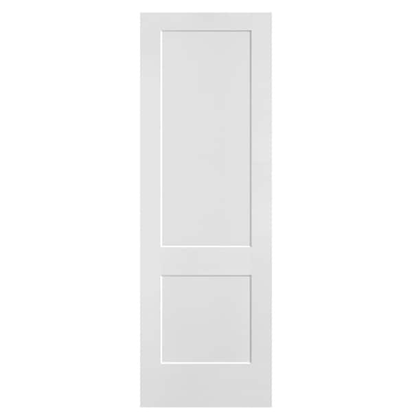 Masonite Logan 32in. x 96in. 2 Panel Hollow Core Primed White Interior Door Slab