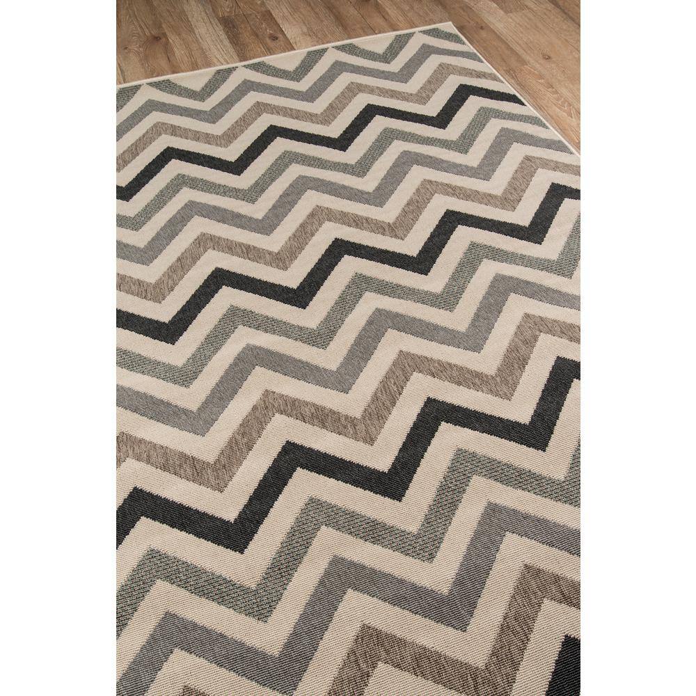 Sage Chevron Flat Woven Indoor/Outdoor Rug 5'3" x 7'6"