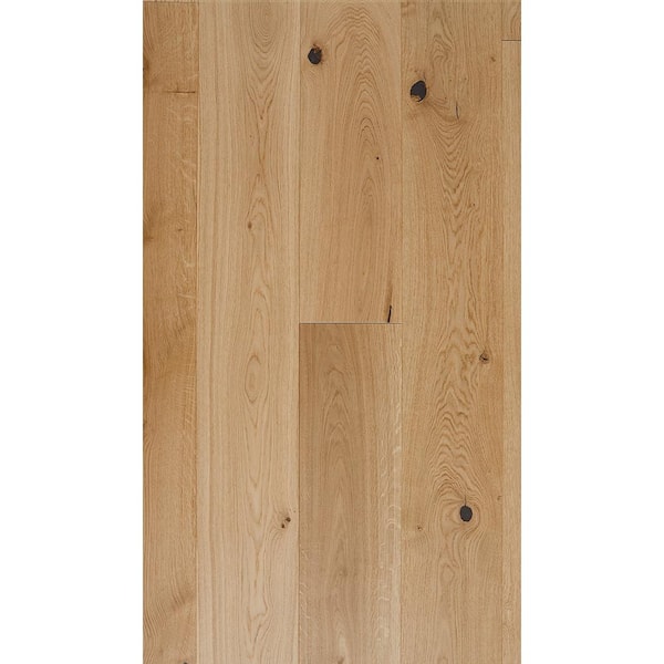 ASPEN FLOORING Take Home Sample - European White Oak Sunlight Smooth Engineered Hardwood Flooring - 5 in. x 7 in.