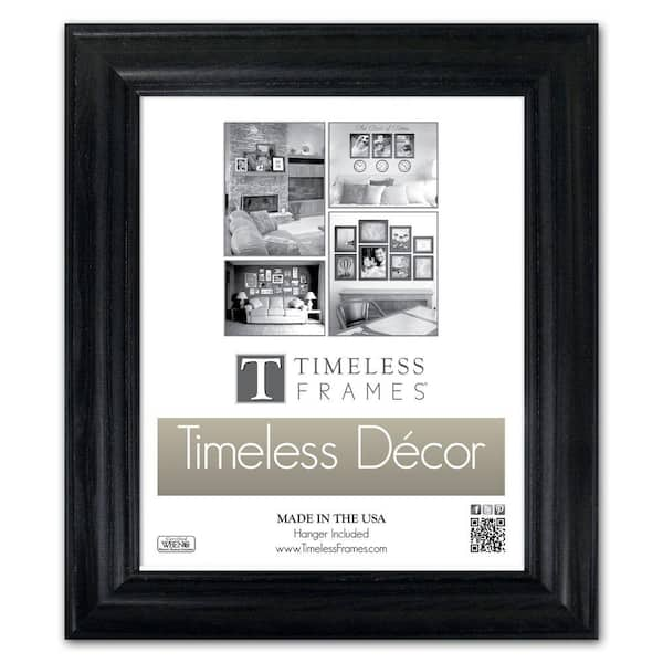 Timeless Frames Brenna 1-Opening 10 in. x 13 in. Black Picture Frame ...