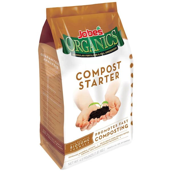 Jobe's Organics 4 lb. Organic Compost Starter with Biozome, OMRI Listed
