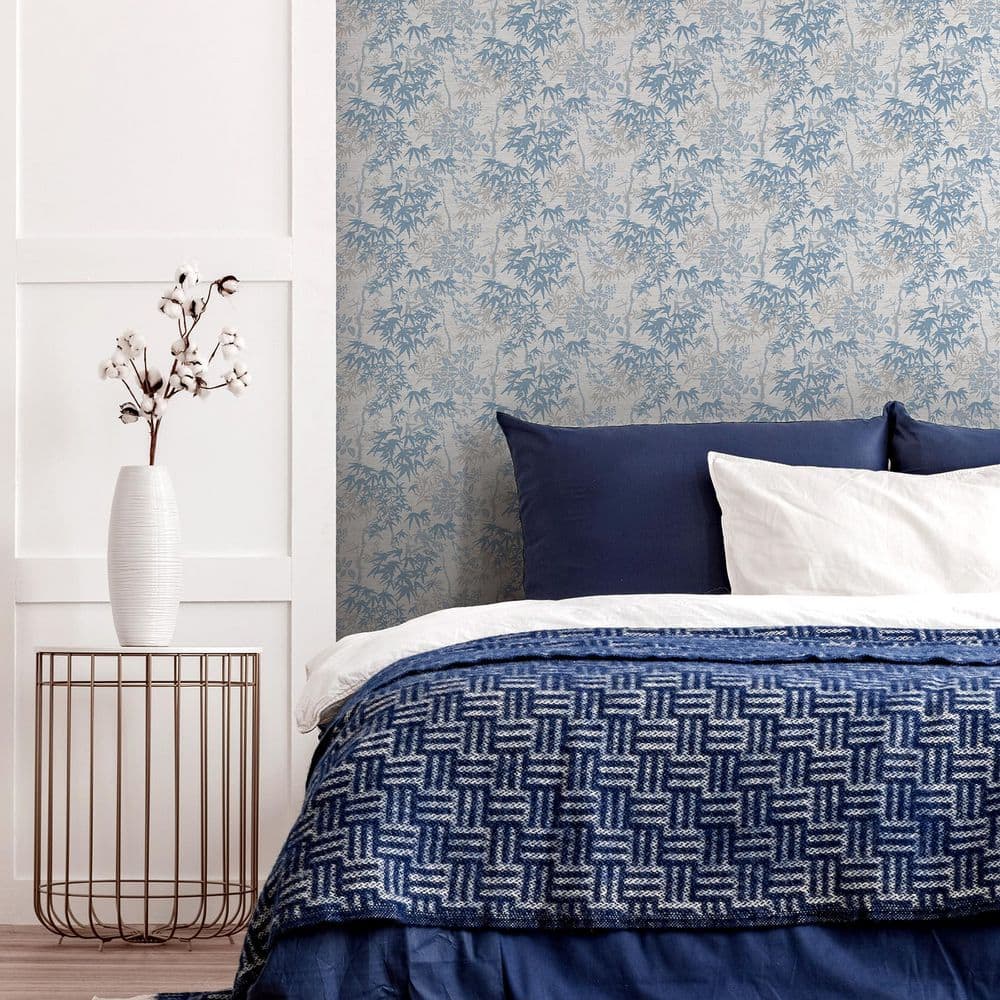 Elinore Blue Bamboo Trail Wallpaper Sample price history on PriceWatchPro
