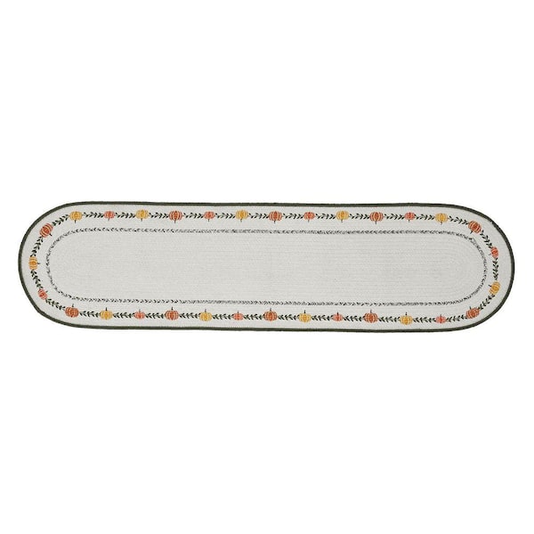 Pumpkin Bounty Stencil 12 in. W x 48 in. L Table Runner