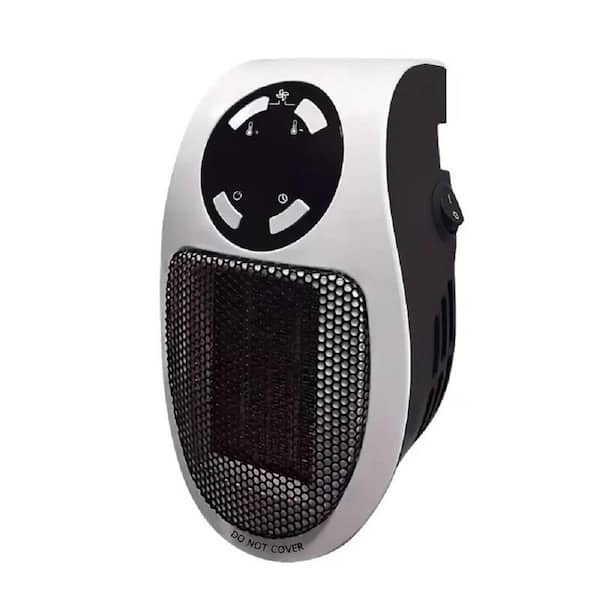 Etokfoks 500-Watt 6.5 in. White Electric Small Ceramic Heater with Heating and Fan Modes, Plug And Play Mini Quick Space Heater
