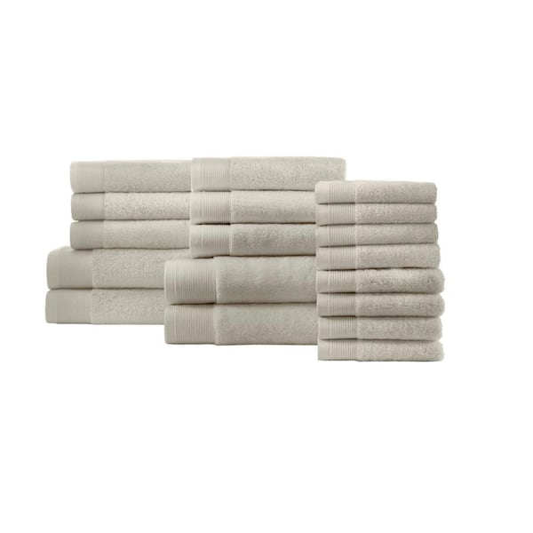 COTTON CRAFT Simplicity Bath Towels Set - 7 Pack - 27x52-100% Cotton Towel  - Lightweight Absorbent Soft Easy Care Quick Dry Everyday Luxury Hotel Spa