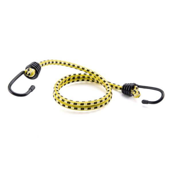 Keeper 36 in. Yellow Bungee Cord with Coated Hooks