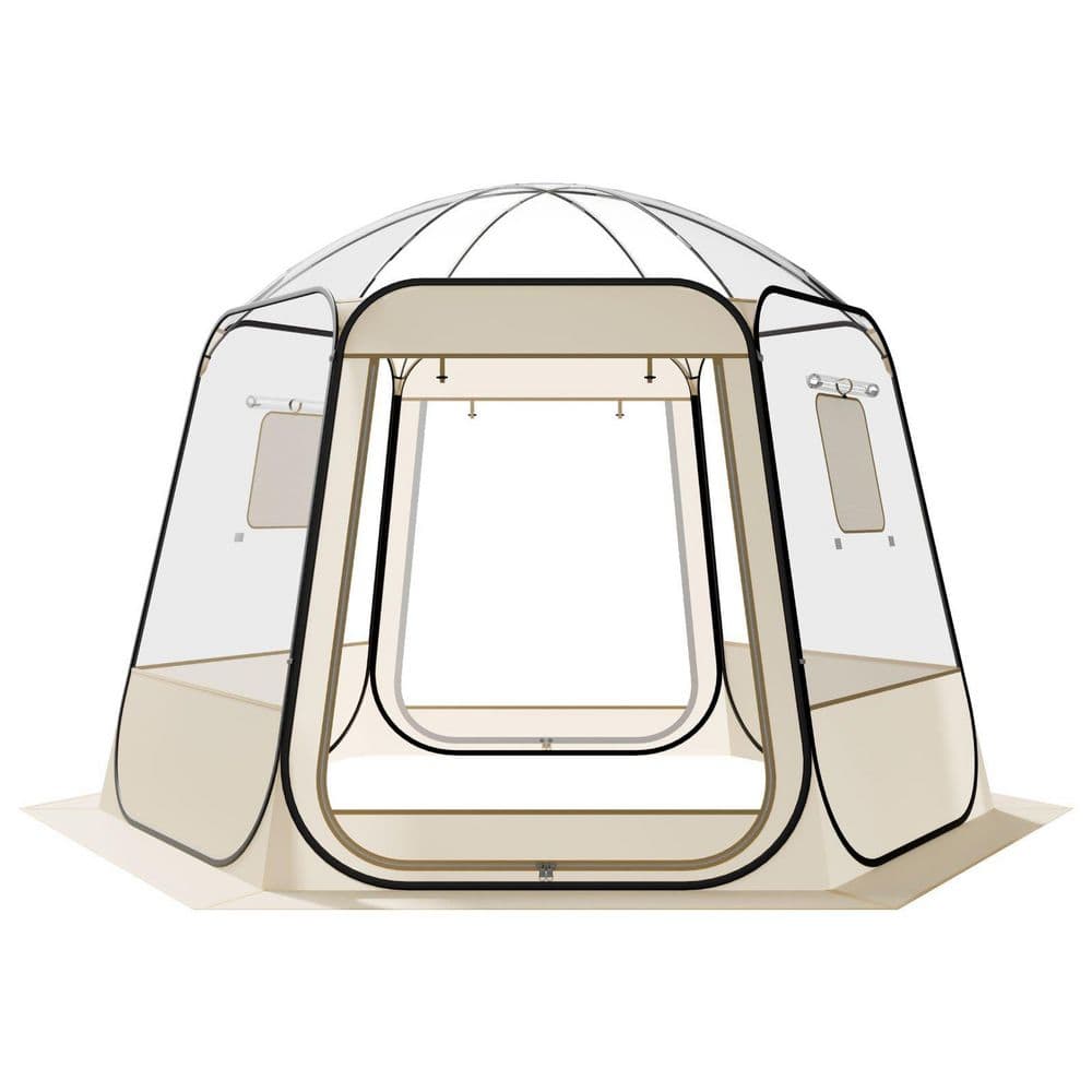 10 ft. x 9.2 ft. Pop up Bubble Tent, UV-Resistant, Clear Camping Tent Shelter with Windows, 540° Panoramic View price history on PriceWatchPro