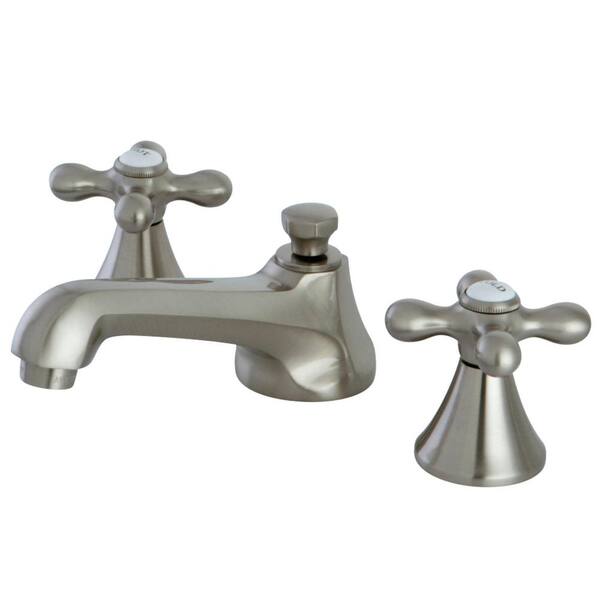 Kingston Brass Modern 8 in. Widespread 2-Handle Bathroom Faucet in Brushed Nickel