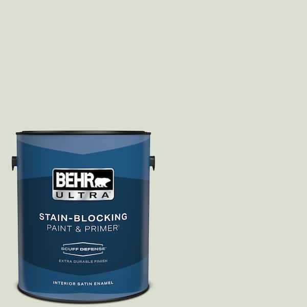 BEHR ULTRA 1 gal. #PPL-47 Sage Tint Extra Durable Satin Enamel Interior Paint & Primer