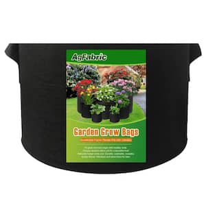 29.5 in. Dia x 15.7 in. H 50 Gal. Black Mount Planter Plant Grow Bag Planter Fabric Grow Bag (1-Pack)
