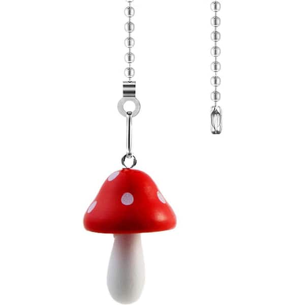 12in. Red Ceiling Fan Pull Chains with Connector 1-Pack