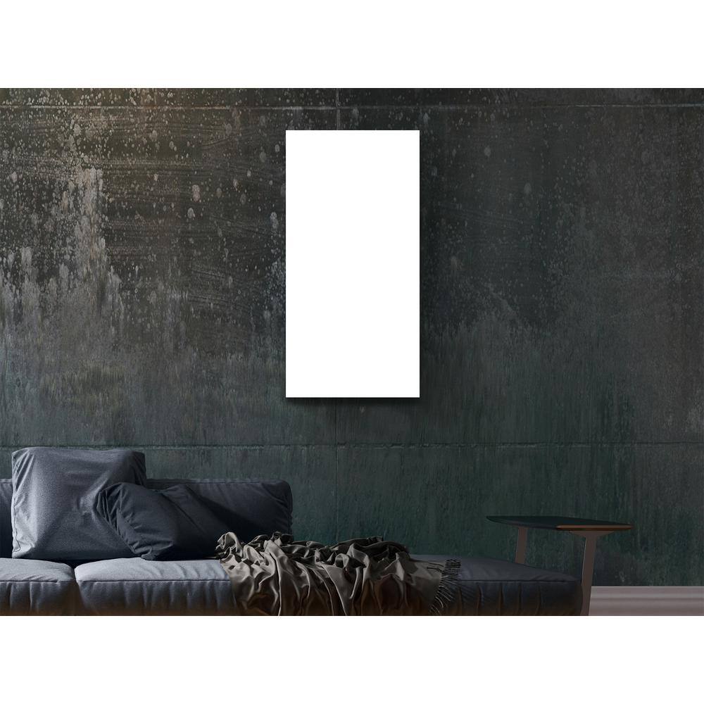 White Tempered Glass Radiant Wall Mounted Heater, 16x48