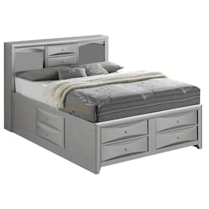 Marilla Silver Champagne Full Panel Beds