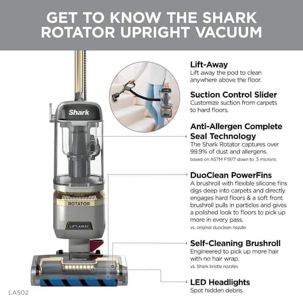Shark Navigator Lift-Away ADV Lightweight Bagless Corded HEPA Filter  Upright Vacuum for Multi-Surface in Blue - LA301 LA301 - The Home Depot