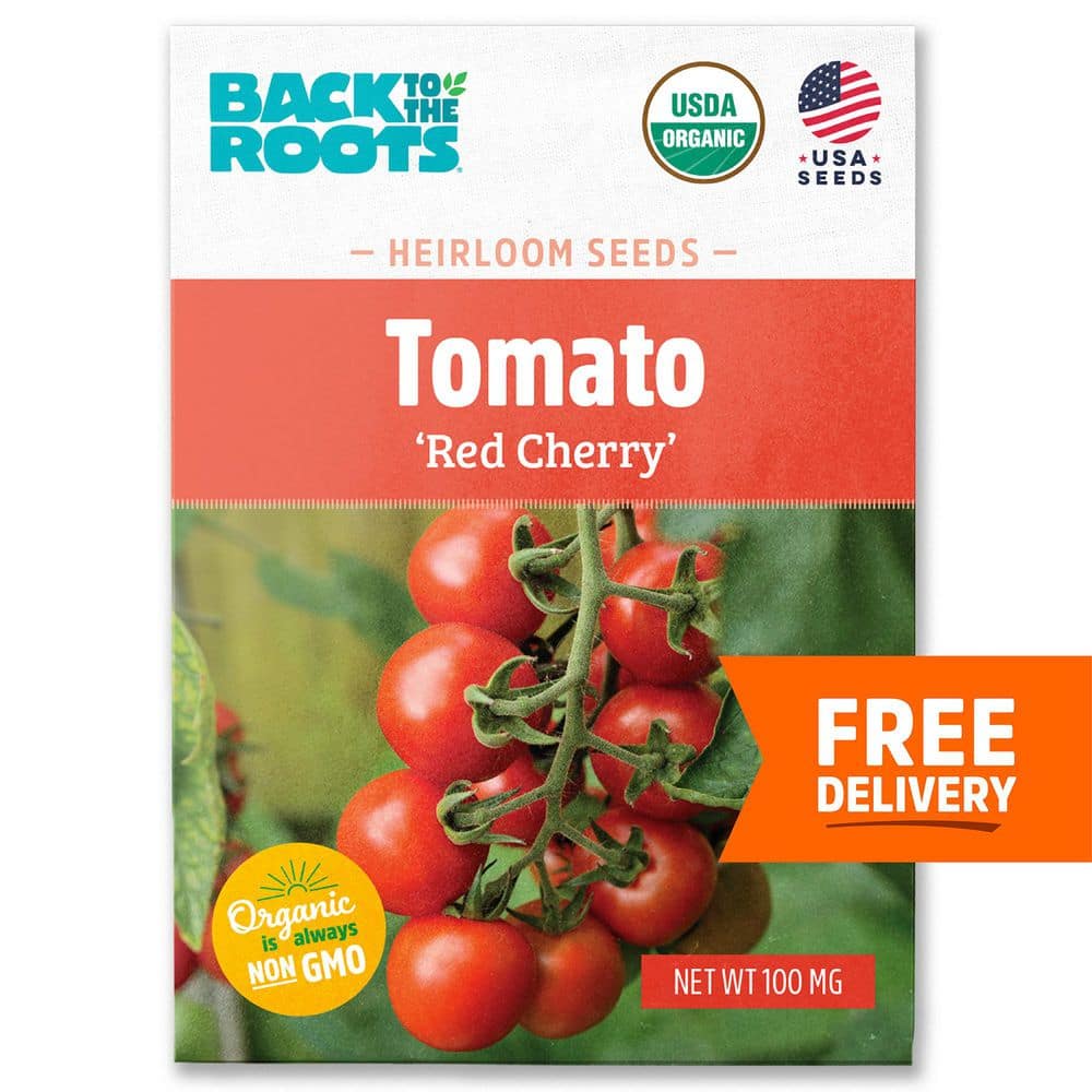 【レッチリとまと】 Back to the Roots Organic Red Cherry Tomato Seed (1-Pack