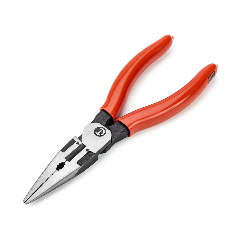 Crescent 6 in. Long Nose Plier with Dipped Grips Z6546-06 - The Home Depot