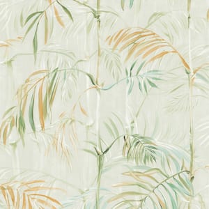 Bamboo Gardens Sage Non-Pasted Wallpaper, 56 sq. ft.