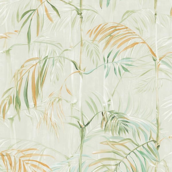Sage Bamboo Gardens Unpasted Wallpaper Roll (Covers 56 sq. ft.)