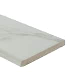 Praia Carrara Bullnose 3 in. x 24 in. Matte Porcelain Wall Tile (24 lin. ft. / case)