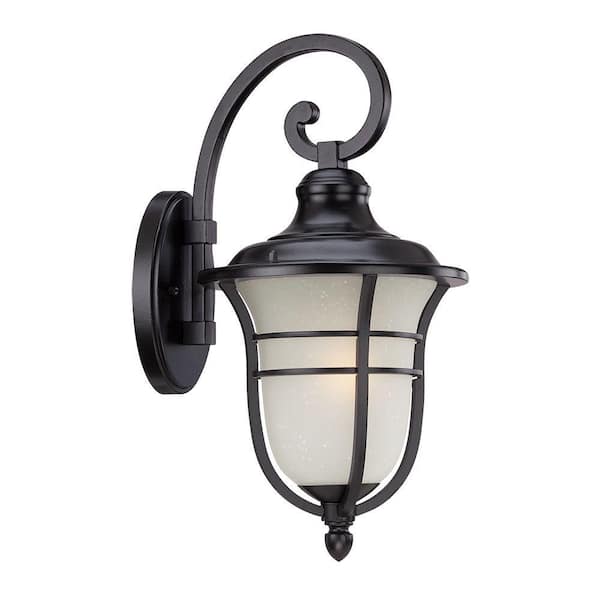Acclaim Lighting Montclair Collection 1-Light Matte Black Outdoor Wall Lantern Sconce Light