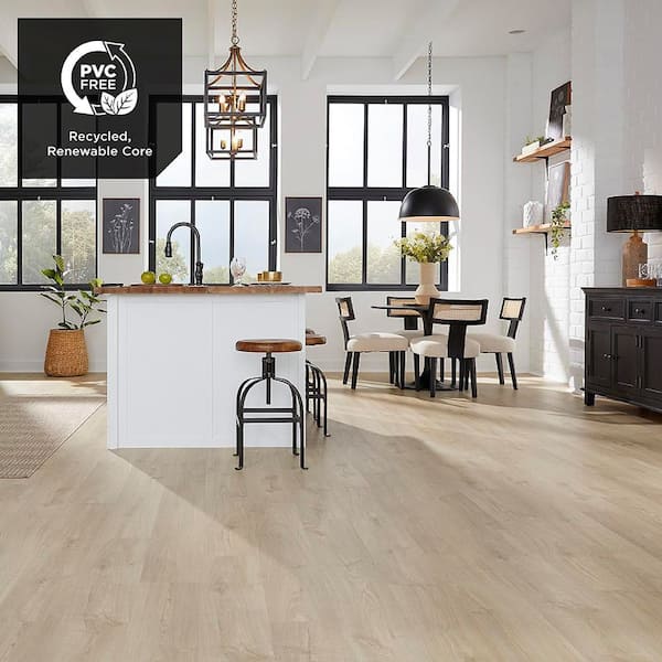 Fusion Provence Oak 10 mm T x 7.48 in. W x 47.24 in. L Waterproof Hybrid Resilient Flooring (27 sq. ft./Case)