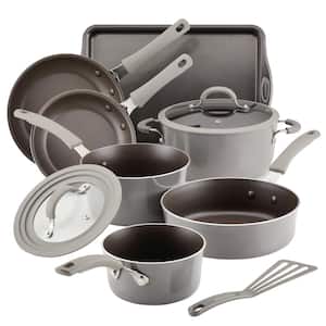 Rachael Ray Classic Brights 14-Piece Aluminum Nonstick Cookware Set in  Lavender Gradient 14558 - The Home Depot