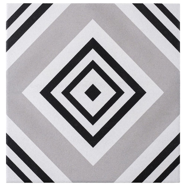 ANDOVA Bliss Lucia Beige 8 in.x 8 inEncaustic Spanish/Moroccan Patterned Matte Porcelain Wall and Floor Tile (10.76sq.ft./Case)