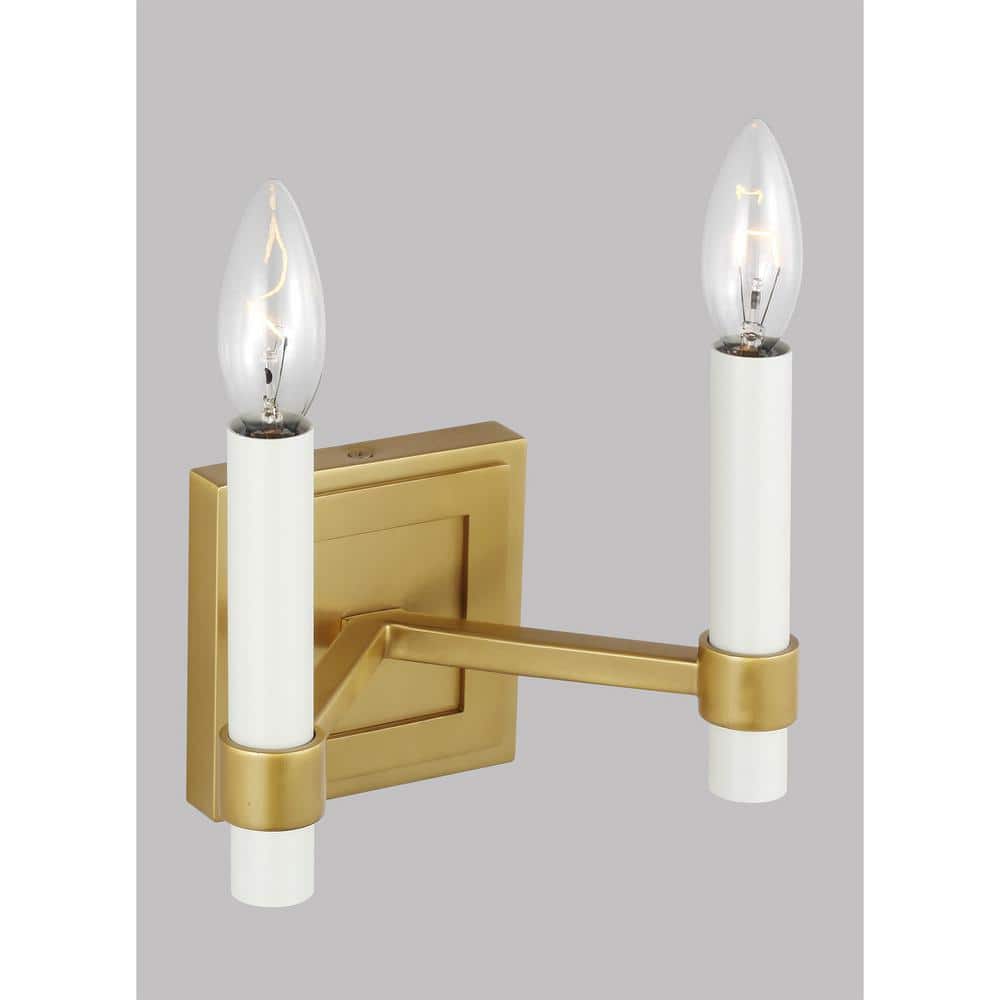 Marston 6.5'' Dimmable Brass Candle Wall Sconce