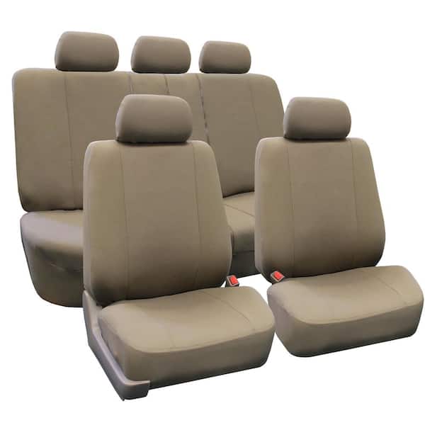 FH Group Flat Cloth 47 in. x 23 in. x 1 in. Multi-Functional Full Set Seat Covers