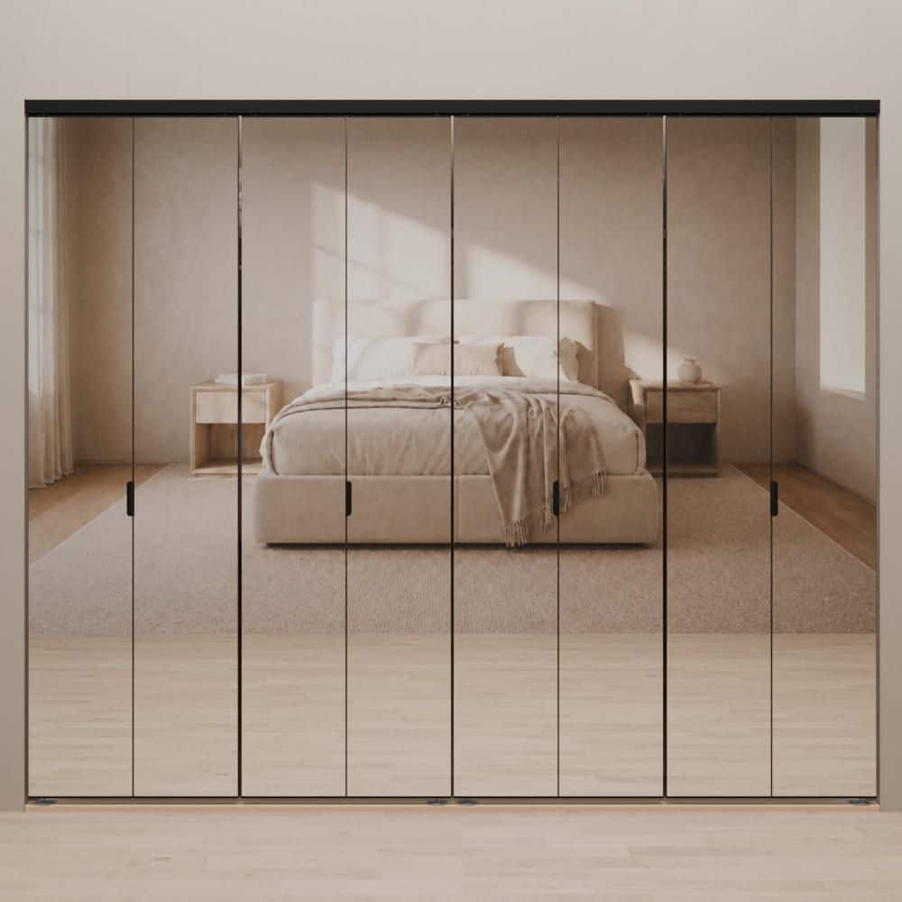 Impact Plus 96 in. x 80 in. Polished Edge Frameless Mirrored Glass