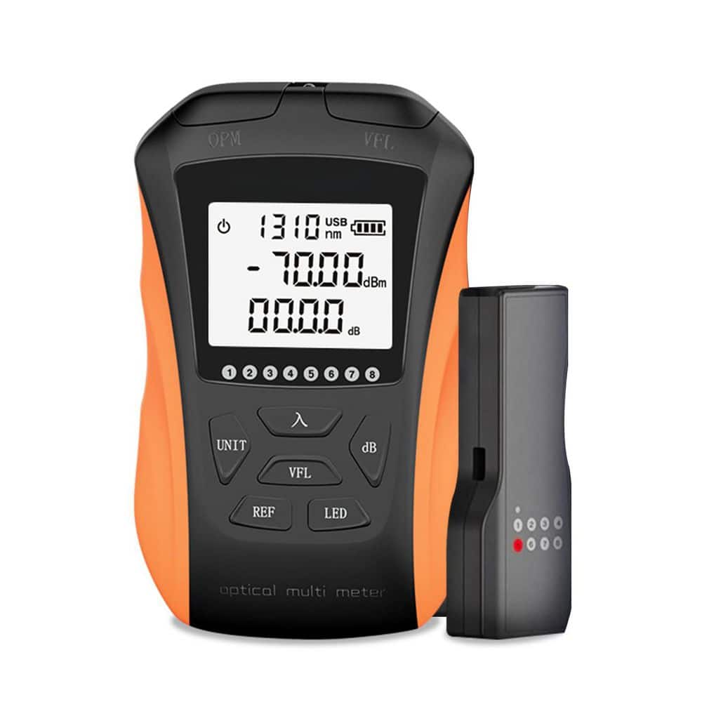 Lukyamzn 4-in-1 Optical Power Meter with Visual Fault