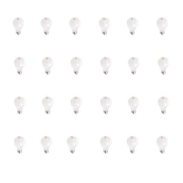 EcoSmart 40-Watt Equivalent A19 Dimmable Eco-Incandescent Light Bulb Soft White (24-Pack)