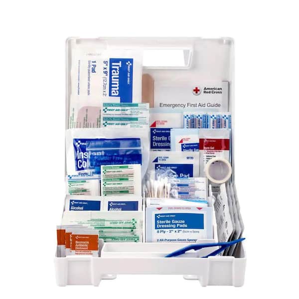 HDX 130-Piece Plastic OSHA First Aid Kit 59929 - The Home Depot