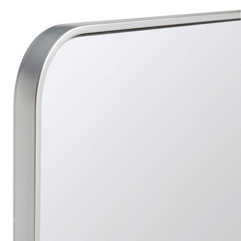 Delinah 24" x 36" Silver Rectangular Wall Mirror