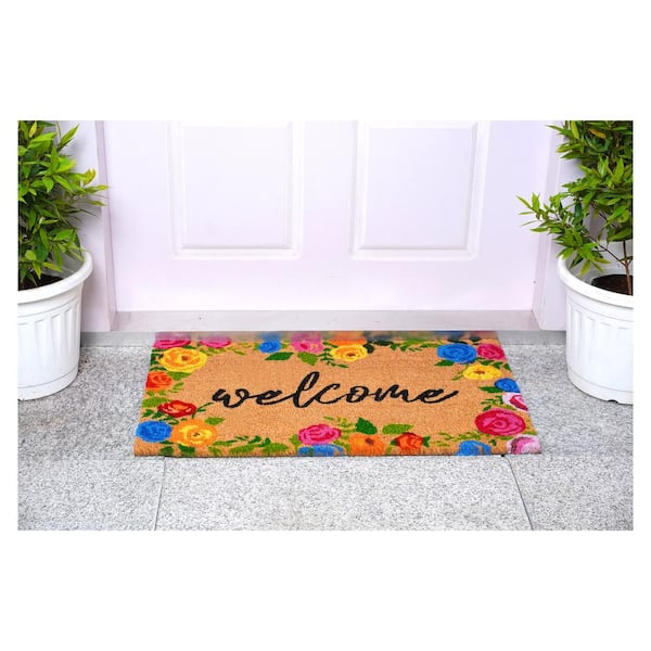 Calloway Mills Colorful Roses Welcome Doormat 17