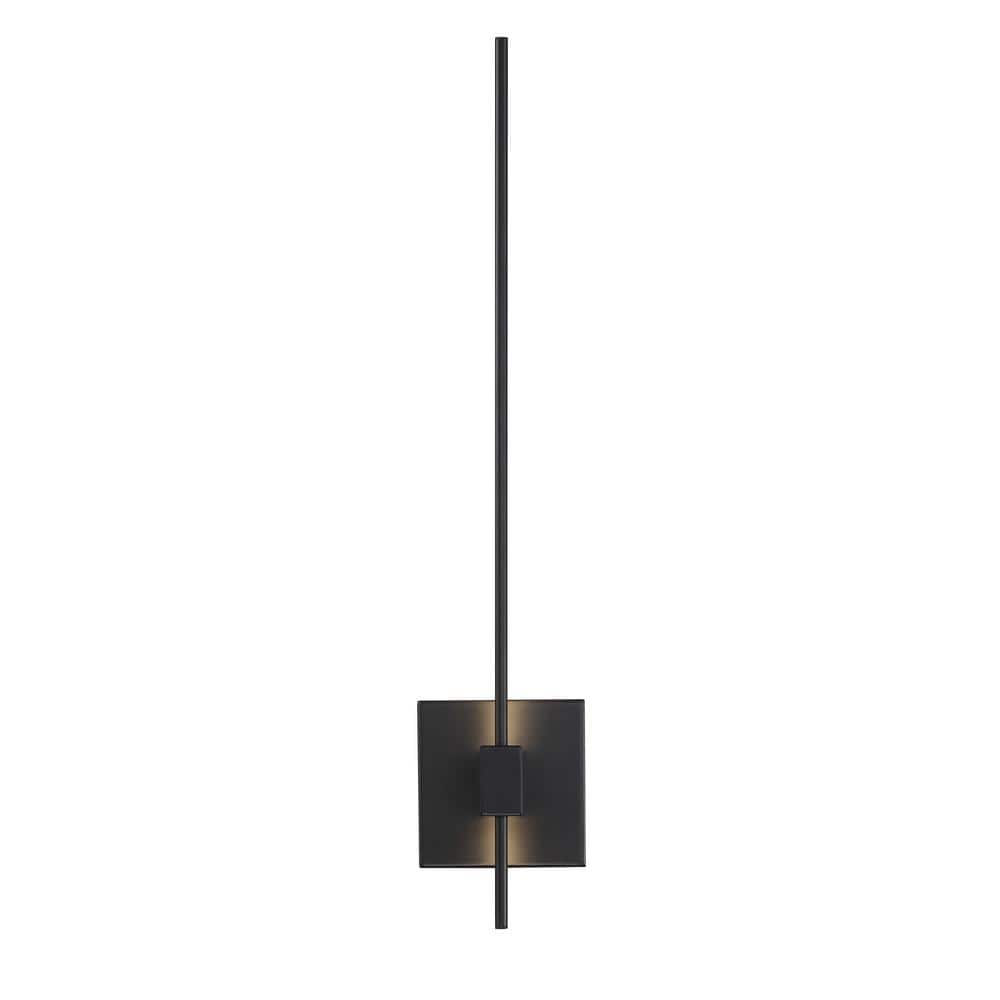 Parker Modern 1-Light Black Integrated LED Wall Sconce with White Lens price history on PriceWatchPro