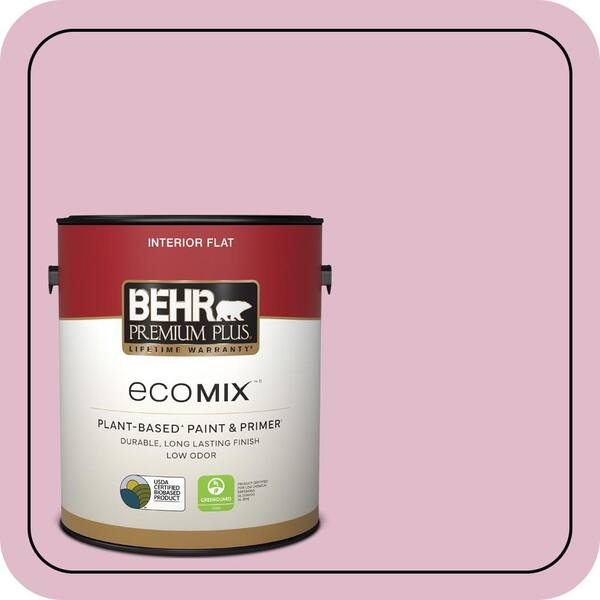 BEHR PREMIUM PLUS 1 gal. #M130-3 Wild Geranium Flat EcoMix Plant-Based ...