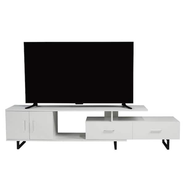 Leisuremod Avery Mid Century Modern Rectangular TV Stand with MDF