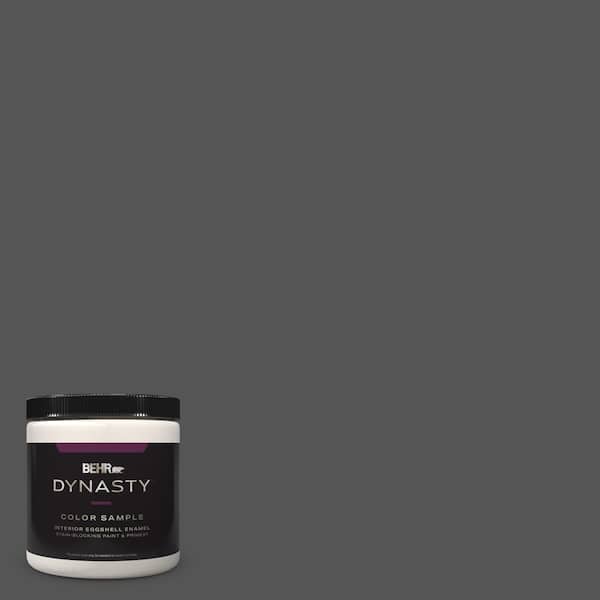 BEHR DYNASTY 8 oz. #PPU25-01 Carbon Copy Eggshell Enamel Stain-Blocking Interior Paint & Primer Sample