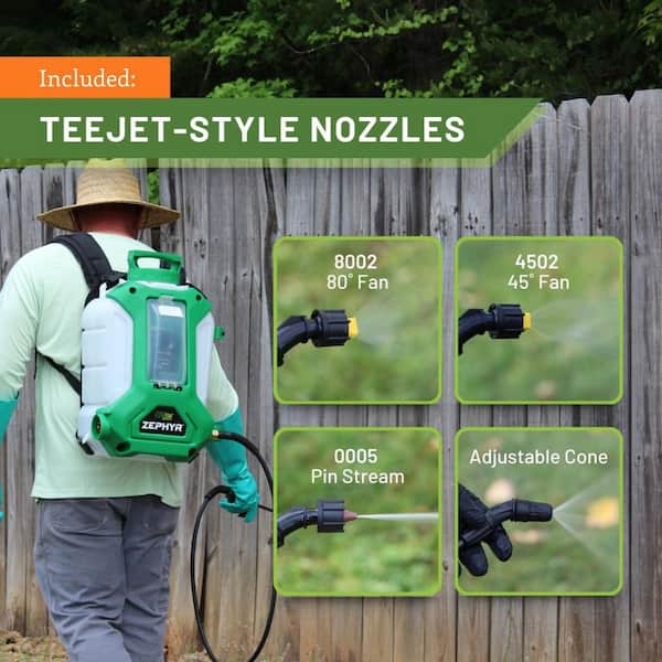 FLOWZONE Zephyr Battery Powered Backpack Sprayer (4 Gal.) FZSATJ-3