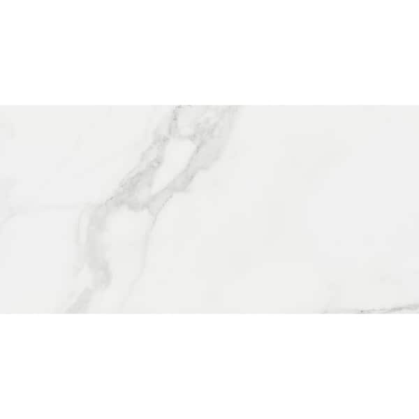 ELIANE Belmar White AC 12 in. x 24 in. Glazed Porcelain Floor and Wall Tile (1.96 sq. ft.)